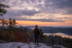 Willisville Mountain Lookout on a cool October morning